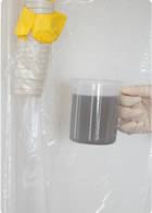 洗浄後に出てきた汚水